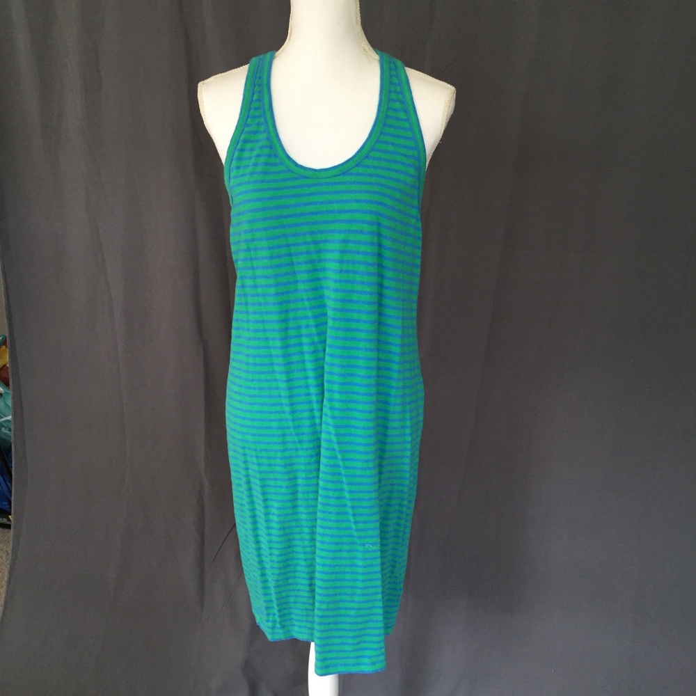 J. Crew Racerback Tank Dress in Stripe
